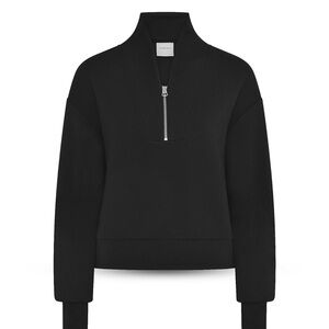 Varley Davidson Half Zip Sweatshirt - Black